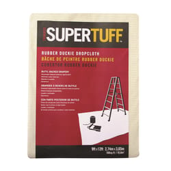 Trimaco SuperTuff 9 ft. W X 12 ft. L X 0.06 mil Butyl Coated Drop Cloth 1 pk