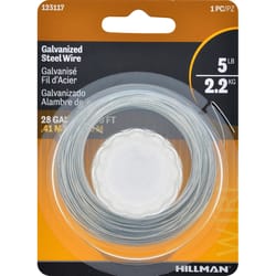 HILLMAN 100 ft. L Galvanized Steel 28 Ga. Wire