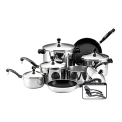 Farberware Stainless Steel Cookware Set Assorted Silver