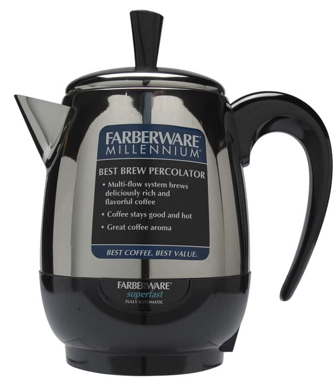 Farberware 4 cups Black/Silver Percolator Ace Hardware