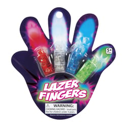 Toysmith Lazer Fingers Toy Assorted 4 pc