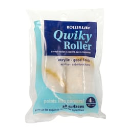 RollerLite Qwiky Roller Acrylic Knit 4 in. W X 3/8 in. Mini Paint Roller Cover Refill 2 pk