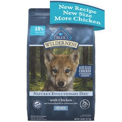 Blue Buffalo Blue Wilderness Puppy Chicken Dry Dog Food Grain Free 28 lb