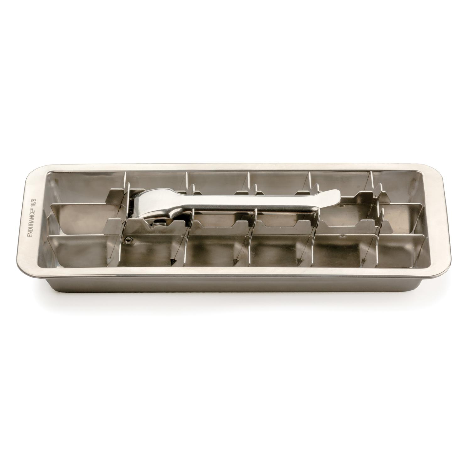 RSVP International Endurance Silver Stainless Steel Ice Cube Tray