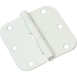 National Hardware 3-1/2 in. L White Door Hinge 3 pk