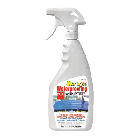 STAR BRITE Waterproofing Spray, Waterproofer + Stain Repellent + UV  Protection for Boat Covers, Car Covers, Bimini Tops, Tents, Jackets,  Backpacks