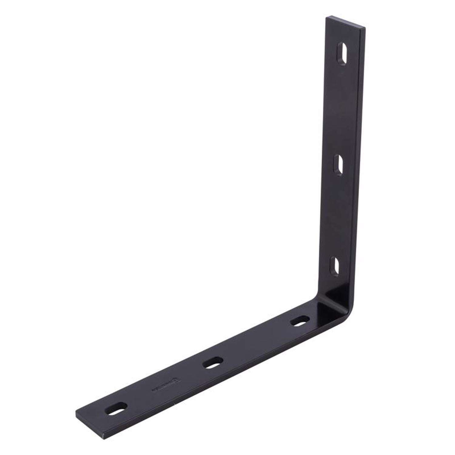 Hampton 1.50 in. H X 10.25 in. W X 1/4 in. D Black Steel Inside/Outside ...