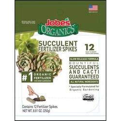 Jobe's Organic Succulents 2-8-8 Plant Fertilizer 12 pk