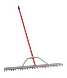 Corona 60 in. 36 Tine Aluminum Landscape Rake Aluminum Handle