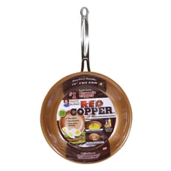 Red Copper Square Dance Frying Pan