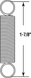 Prime-Line 1-7/8 in. L X 11/32 in. D Extension Spring 2 pk