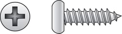 HILLMAN No. 14 Ga. X 1 in. L Phillips Pan Head Sheet Metal Screws 100 pk