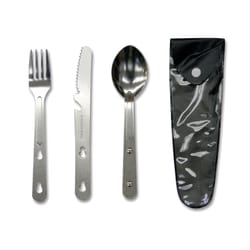 Stansport Silver Camping Flatware 1.25 in. W X 6 in. L 3 pc