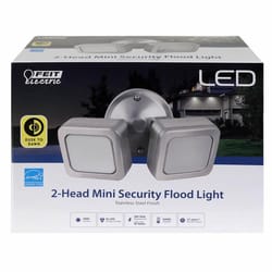 Feit LED Dusk to Dawn Hardwired LED Silver Mini Security Flood Light