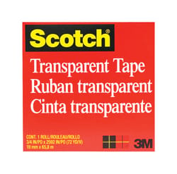 3M Scotch 3/4 in. W X 72 in. L Tape