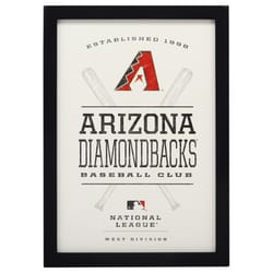 Open Road Brands Arizona Diamondbacks Baseball Club Framed Logo Wall Art MDF Wood 1 pc