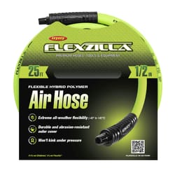 Legacy Flexzilla 25 ft. L X 1/2 in. D Hybrid Polymer Air Hose 300 psi Zilla Green