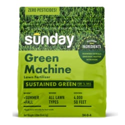 Sunday Green Machine All-Purpose Lawn Fertilizer For All Grasses 4000 sq ft