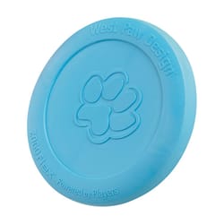 West Paw Zogoflex Blue Zisc Disc Plastic Frisbee Large in. 1 pk