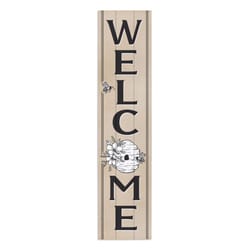 P Graham Dunn Multicolored Wood 47 in. H X 10.5 in. L X 0.75 in. W Welcome Porch Sign