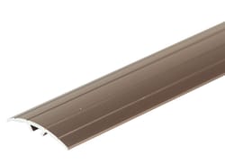 M-D 1/2 in. H X 1-1/2 in. W X 36 in. L Prefinished Brown Aluminum Floor Transition