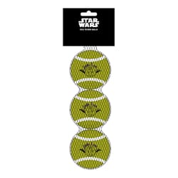 Buckle-Down Star Wars Multicolored Yoda Squeaky Tennis Ball 3 pk