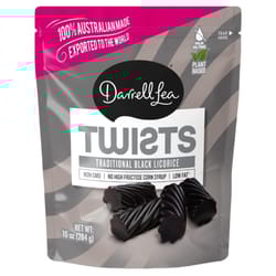 Darrell Lea Twists Traditional Black Licorice Licorice Bites 10 oz