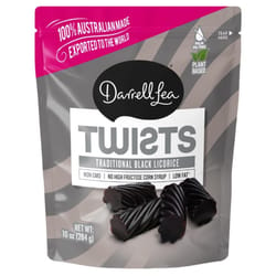 Darrell Lea Twists Traditional Black Licorice Licorice Bites 10 oz