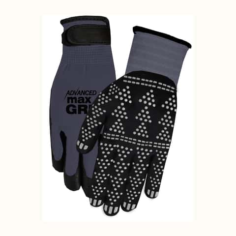 Gorilla Grip Max L Nylon Black/Gray Dipped Gloves - Ace Hardware