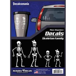 Decalcomania Skeleton Family Car Sticker Vinyl 1 pk