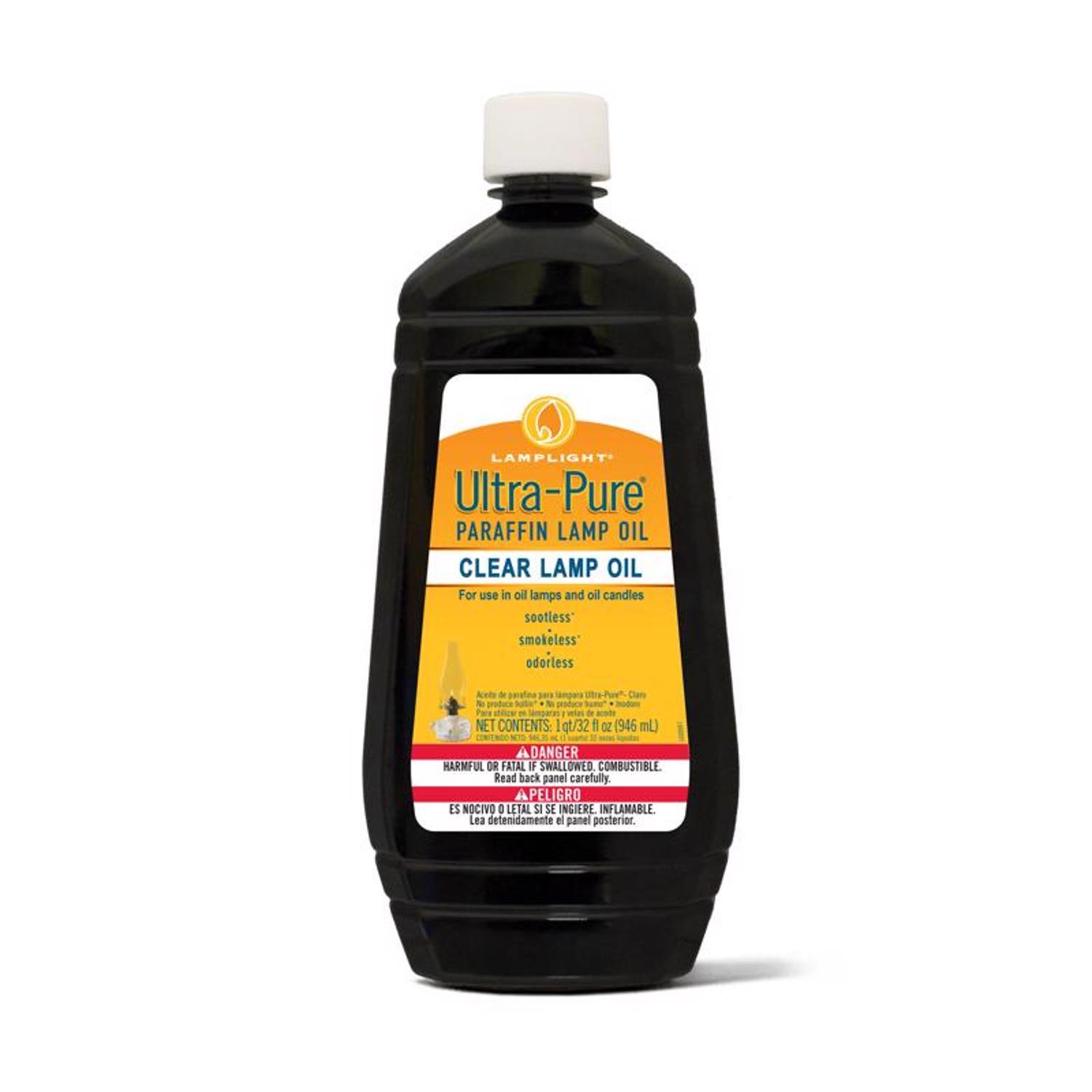 Ultra Pure Clear Lamp Oil 32 Ounce Bottle for Clean Burning