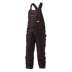 Milwaukee Gridiron Men's Cotton/Polyester Zip-to-Thigh Bib Overalls Black L 1 pk