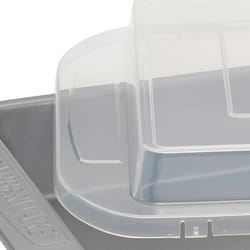 Farberware 9 in. W X 13 in. L Cake Pan Gray 2 pc