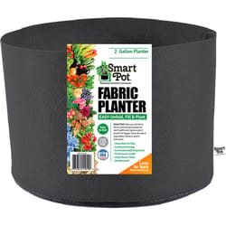 Smart Pot 7 in. H X 8 in. W X 8 in. D X 8 in. D Geo-Thermal Fabric Grow Bag Planter Black