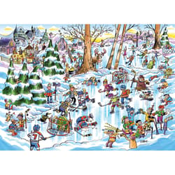 Cobble Hill Hockey Town Jigsaw Puzzle 350 pc