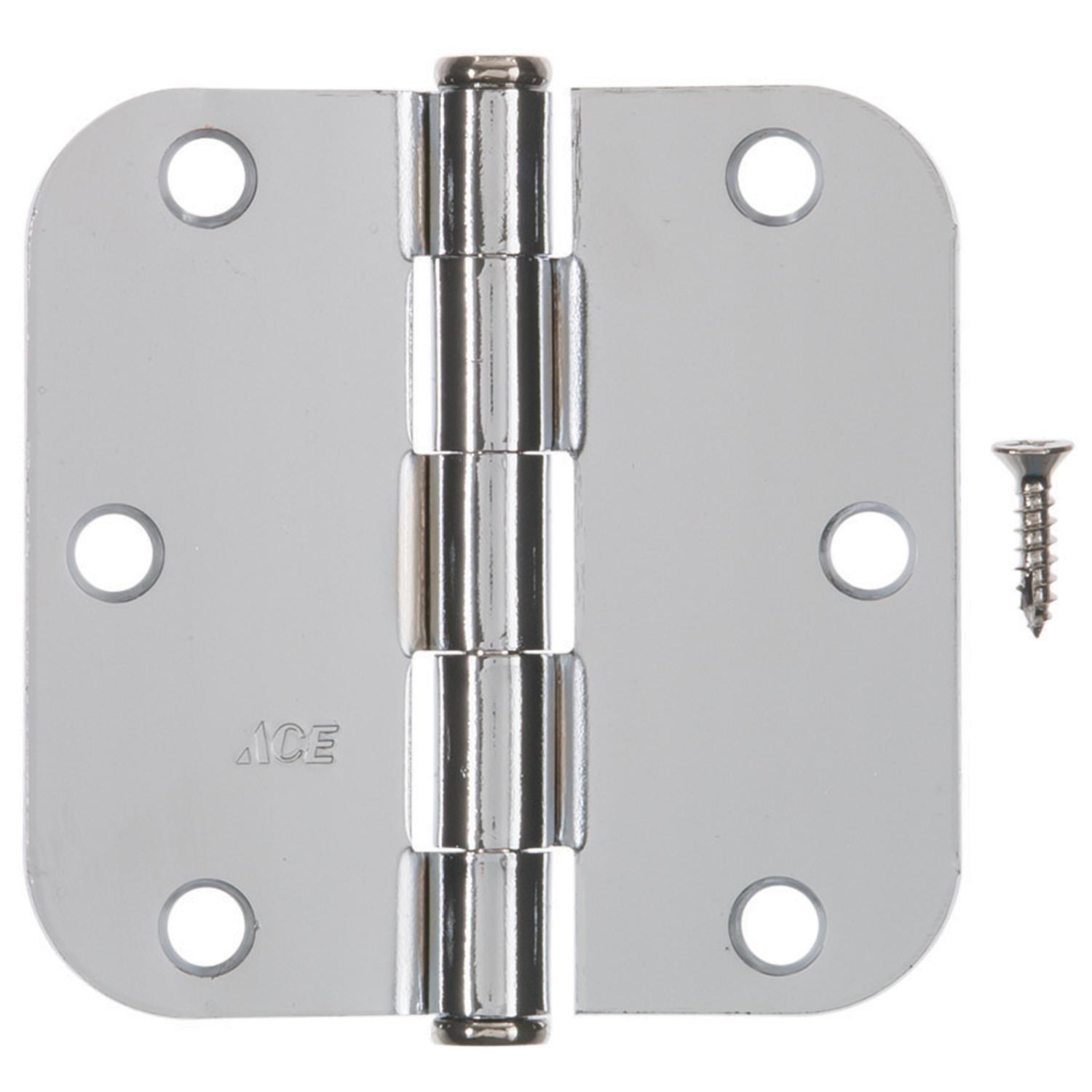 Ace 3-1/2 in. L Chrome Residential Door Hinge 3 pk - 01-3550-434 - Hardware Accessories  sku 01-3550-434