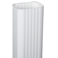 Amerimax 2 in. H X 3 in. W X 15 in. L White Vinyl Downspout Extension