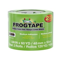 Shurtape FrogTape 1.88 in. W X 60 yd L Green Medium Strength Painter's Tape 2 pk