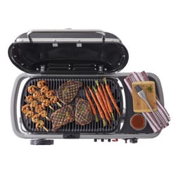 Weber Traveler Stealth 9013001 1 Burner Liquid Propane Portable Grill Black