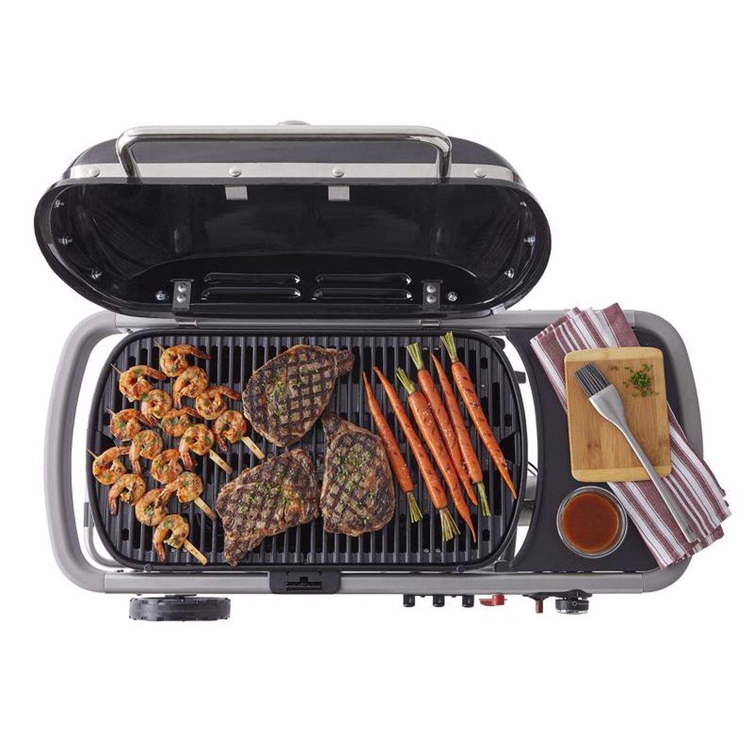 Weber Traveler Stealth 9013001 1 Burner Liquid Propane