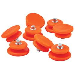 Ergodyne Trex Unisex Carbon Steel/Rubber Replacement Studs Orange 8 pc