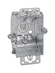Steel City 3 in. Rectangle Galvanized Steel 1 gang Switch Box Silver