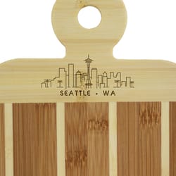 Totally Bamboo 9 in. L X 6 in. W X 0.5 in. Bamboo Serving & Cutting Board