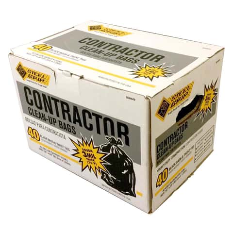 Iron-Hold 42 gal Contractor Bags Wing Ties 20 pk 3 mil - Ace Hardware