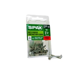 SPAX Multi-Material No. 6 Label X 1-1/4 in. L Unidrive Flat Head Serrated Construction Screws