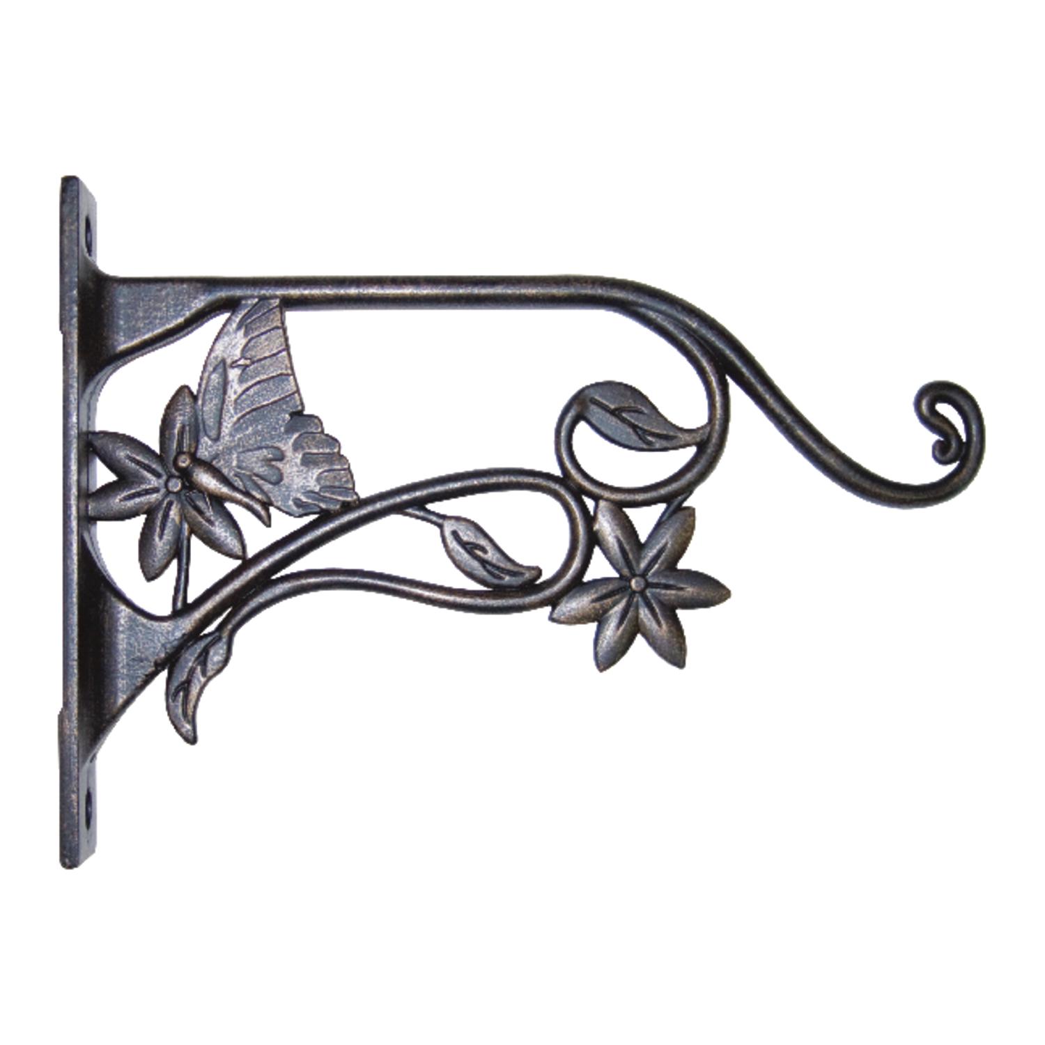Panacea Bronze Steel 9 in. H Butterfly Plant Hook Panacea Bronze Steel 9 in. H Butterfly Plant Hook