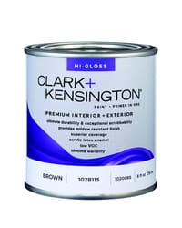 Clark+Kensington High-Gloss Brown Premium Paint Exterior and Interior 1/2 pt