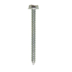 Hillman No. 10 X 2 in. L Slotted Hex Washer Head Sheet Metal Screws 100 pk