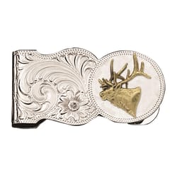 Montana Silversmiths Sculpted Elk Motif Money Clip 1 pk