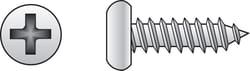 HILLMAN No. 4 Ga. X 3/8 in. L Slotted Hex Washer Head Sheet Metal Screws 100 pk
